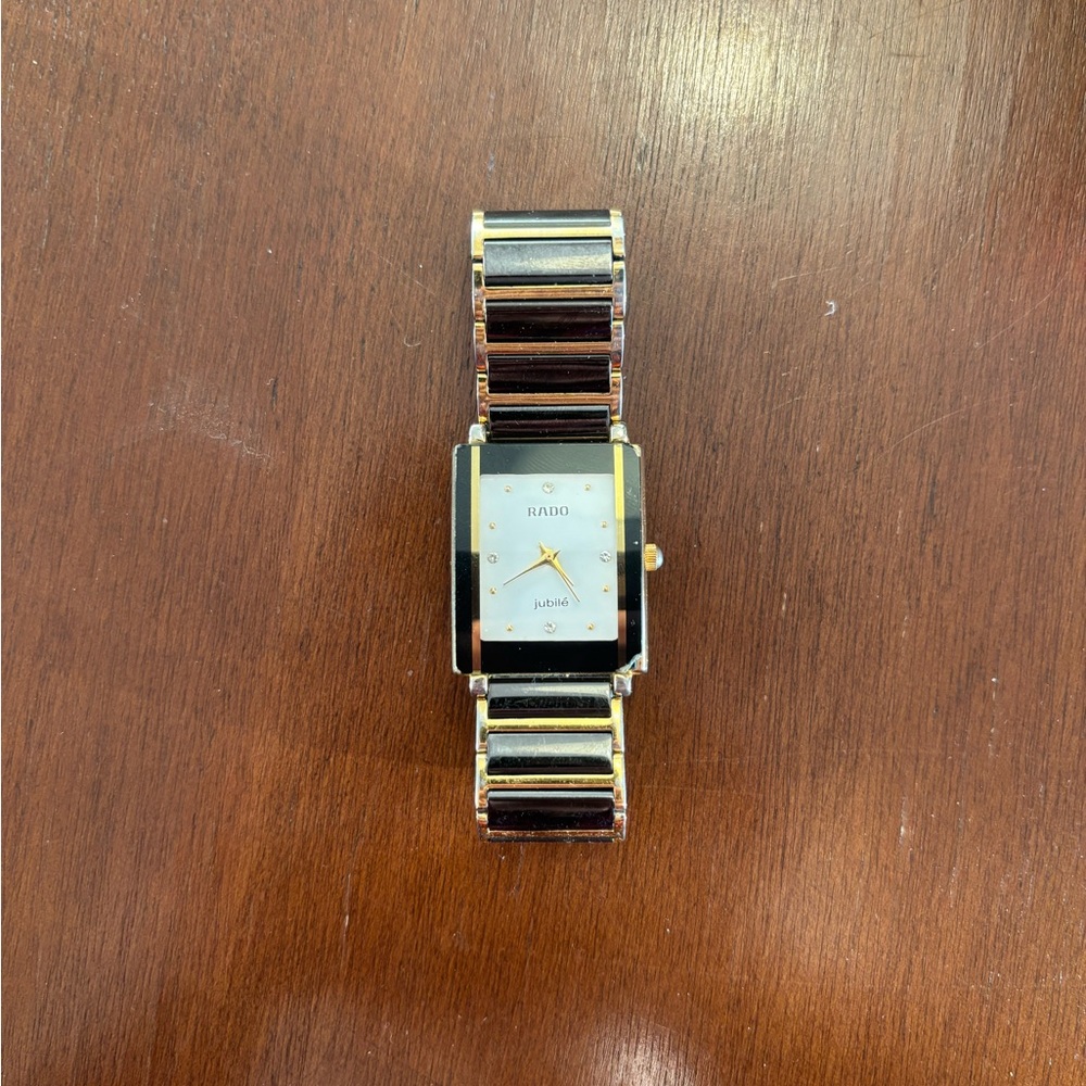 Vintage Rado Jubilee Black and Gold Watch